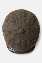 8-Panel Brown Cap with Razor Blade