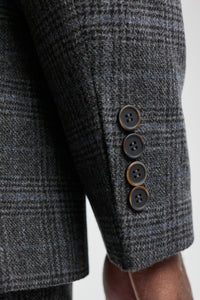 Men's Grey Tartan Check 3 Piece Suit