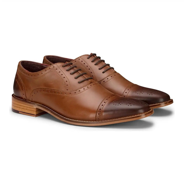 Vintage Classic Brown Leather Men\'s Brogues Men main image 4