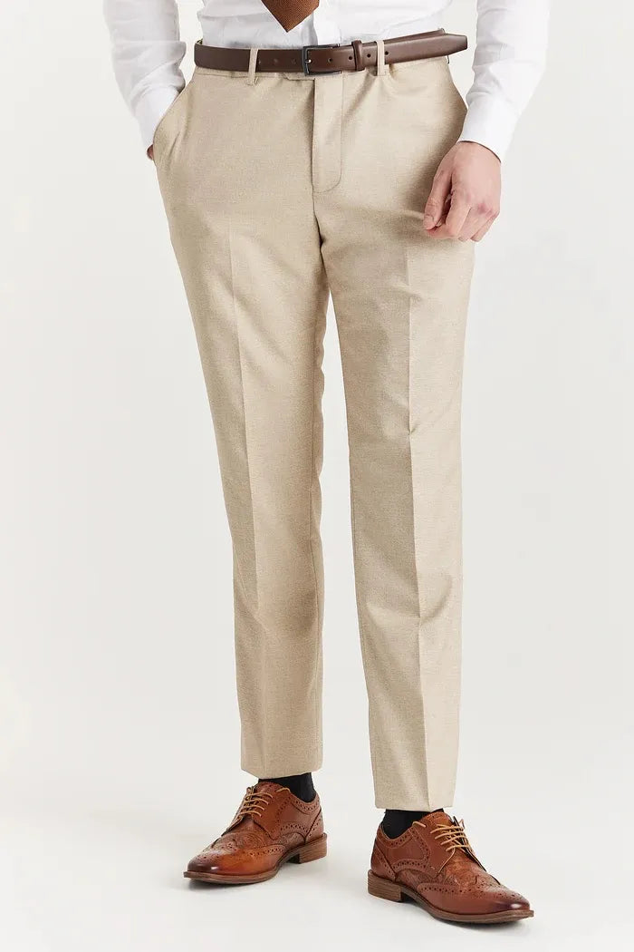 Belmont - Men's Beige Trousers