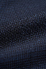 Caridi - Men's Tweed Navy Blue Waistcoat