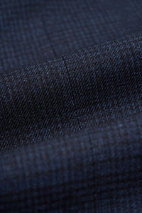 Caridi - Men's Tweed Navy Blue Waistcoat