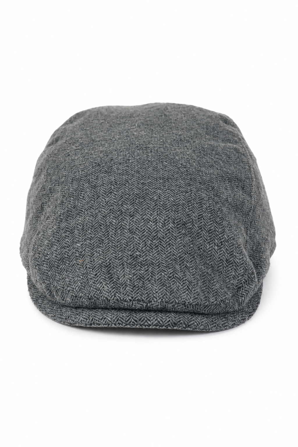 Mens Flatcap Hat Baker Boy 8 Panel Grandad Tweed Herringbone Grey Vintage