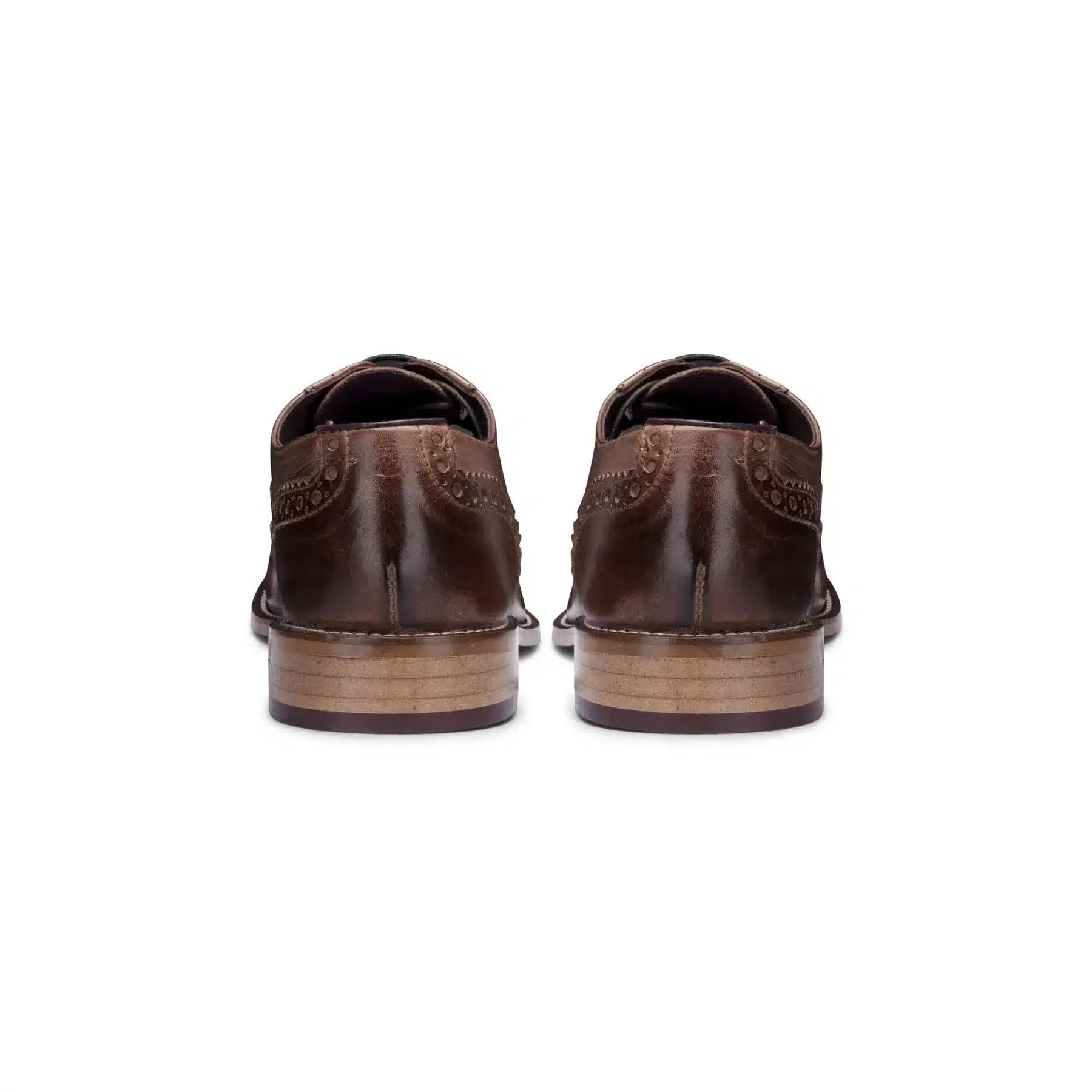 Mens Real Leather Vintage Shoes Brogues 1920s Suede Tweed Laced Shoes Smart Formal