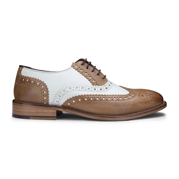 も*い様 Vintage GRASS MEN’S design shoes Mens Retro Vintage 1920's MOD 2 Tone Leather Brogue Lace up