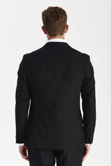 Harry - Men's Black 2 Piece Double Breasted Tuxedo Suit