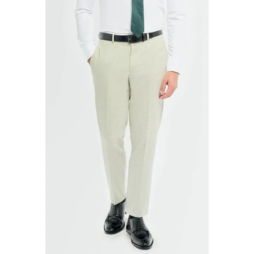 Tropez - Men's Sage Green Formal Trousers