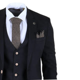 Men's Black 3 Piece Tailored Fit Suit