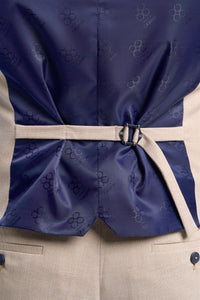 Miami - Men's Beige Wedding Waistcoat