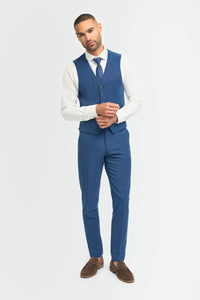 Miami - Men's Blue Wedding Waistcoat