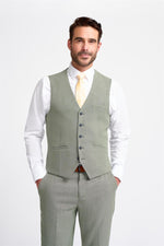 Miami - Men's Sage Green Summer Waistcoat