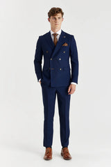 Mayfair - Men's Navy 2 Piece Double Brested Suit