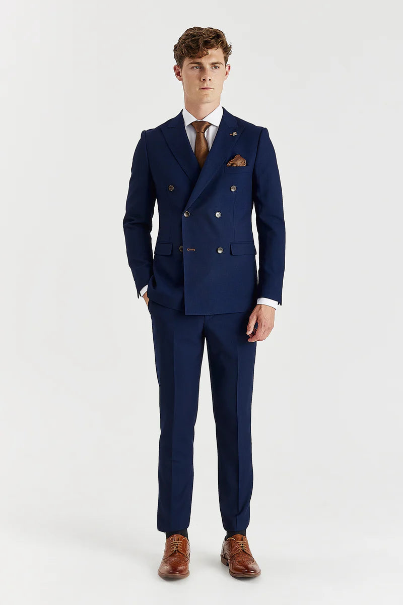 Mayfair - Men's Navy 2 Piece Double Brested Suit