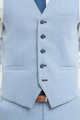 Miami - Men's Summer Light Blue Waistcoat
