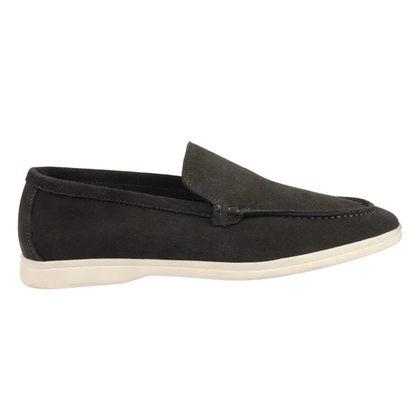 Men\'s Black Loafers Shoes Genuine Sheepskin Suede Solid Minimalist Slip On Men main image 3
