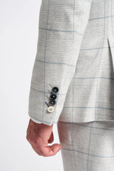 Light Grey Check 3 Piece Suit