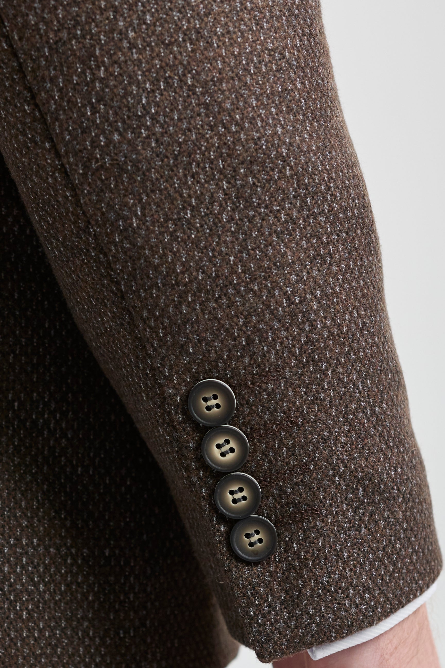 Mens Brown 3 Piece Suit with Double Breasted Waistcoat