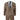 Men's 3 Piece Suit Wool Tweed Herringbone Tan Brown Blue Check 1920s Gatsby