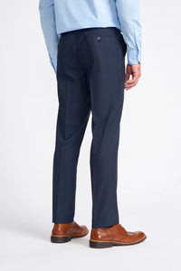 Mens Navy Blue Tailored Fit Suit