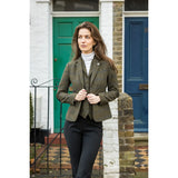 TPSTZ71 - Women's Olive Green Tweed Blazer