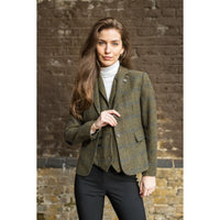 TPSTZ71 - Women's Olive Green Tweed Blazer