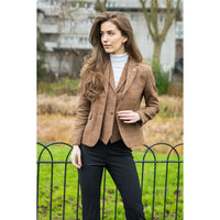 TPSTZ73 - Women's Oak Brown Tweed Blazer