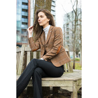 TPSTZ73 - Women's Oak Brown Tweed Blazer