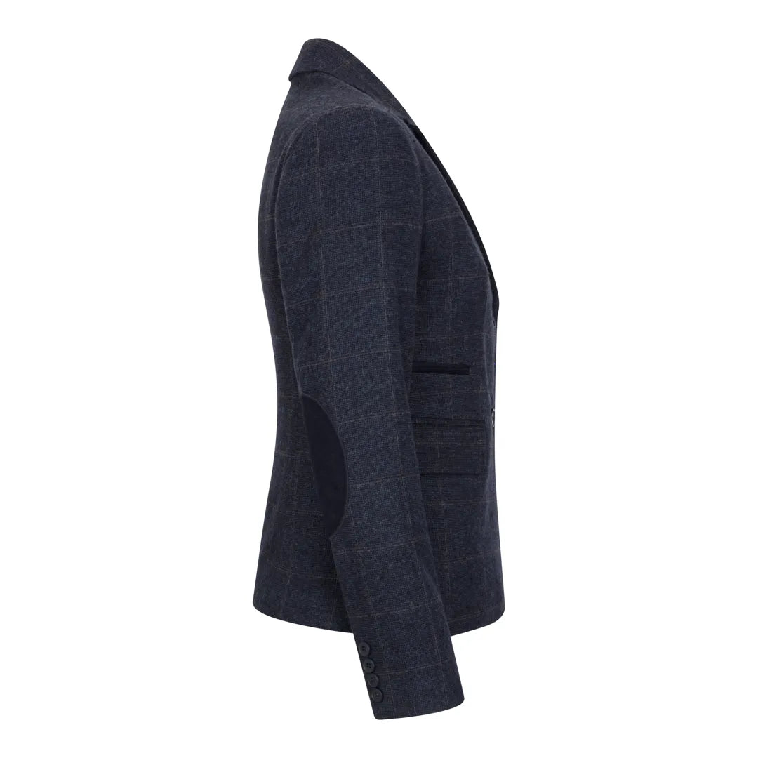 TPSTZ72 - Women's Navy Blue Tweed Blazer