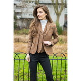 TPSTZ73 - Women's Oak Brown Tweed Waistcoat