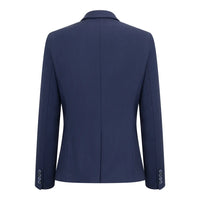 TPW-14 - Women's 3 Piece Plain Navy Blue Suit