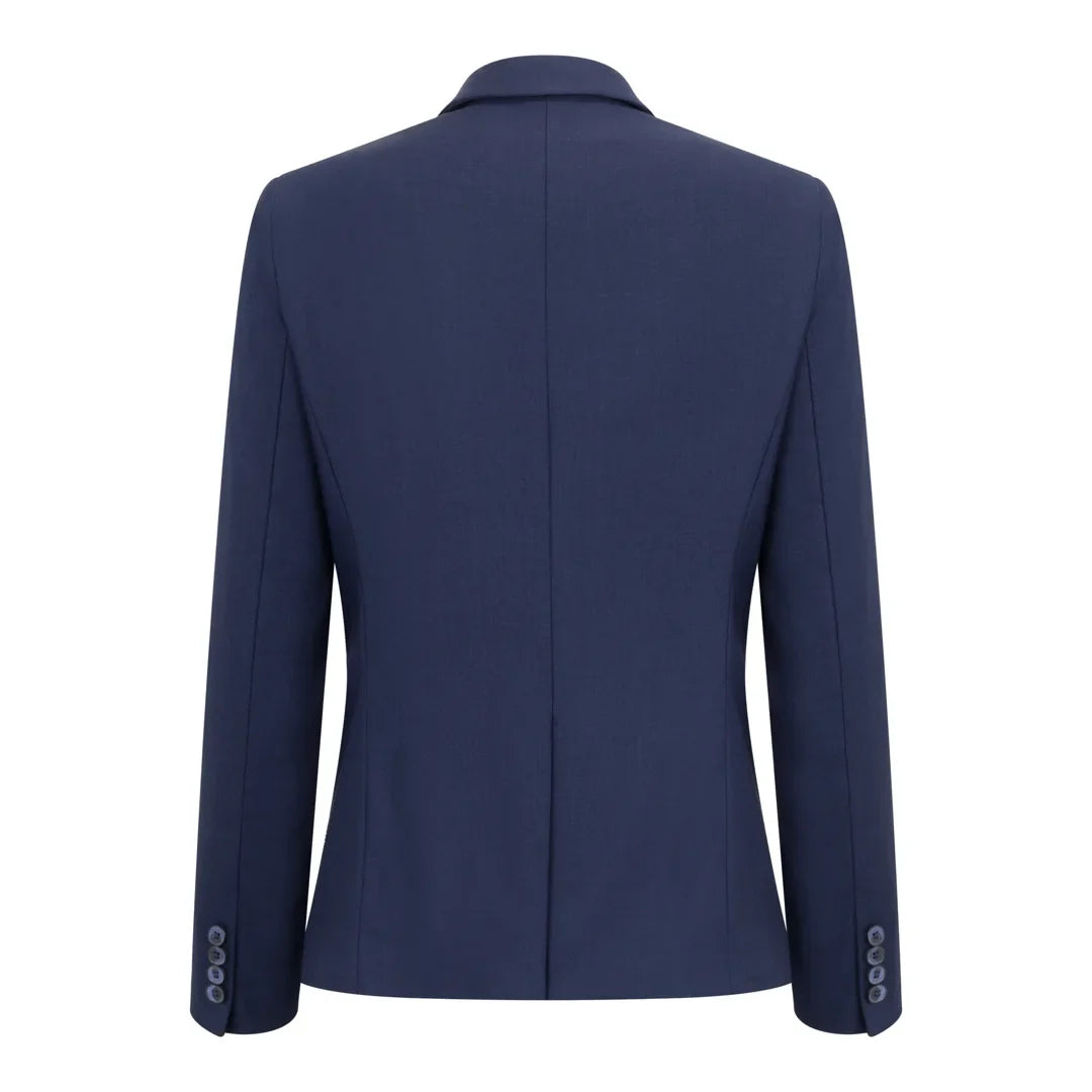TPW-14 - Women's 3 Piece Plain Navy Blue Suit