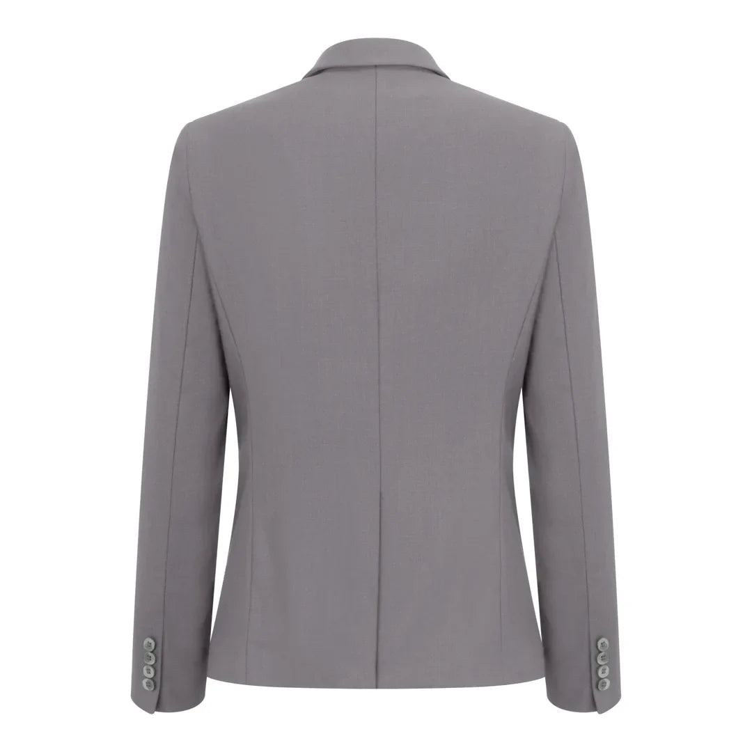 TPW-15 - Women's 3 Piece Plain Grey Suit