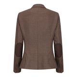 TPW50 - Women's Brown 3 Piece Prince Of Wales Check Suit