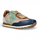 Aglae 02 - Men's Grey Blue Leather Sneakers