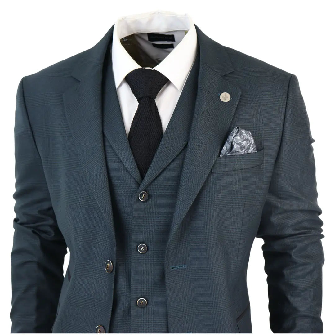 AK-07 Men's 3-Piece Olive Green Check Suit: Buy Online - Happy AK-07 Men's 3-Piece Olive Green Check Suit: Buy Online - Happy