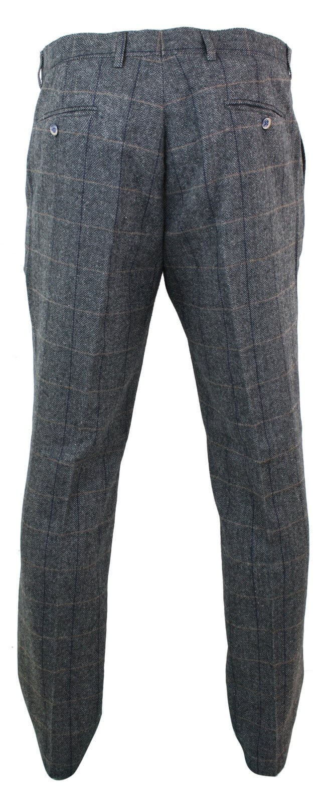 Albert - Men's Grey Tweed Trousers: Buy Online - Happy Gentleman