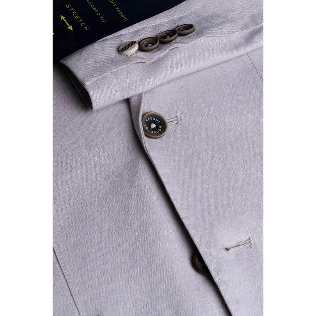 Alvari - Men's Grey Linen Summer Blazer: Buy Online - Happy Gentleman