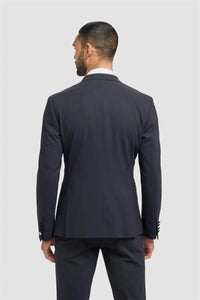 Aspen - Men's Navy Double Breasted Tuxedo Blazer