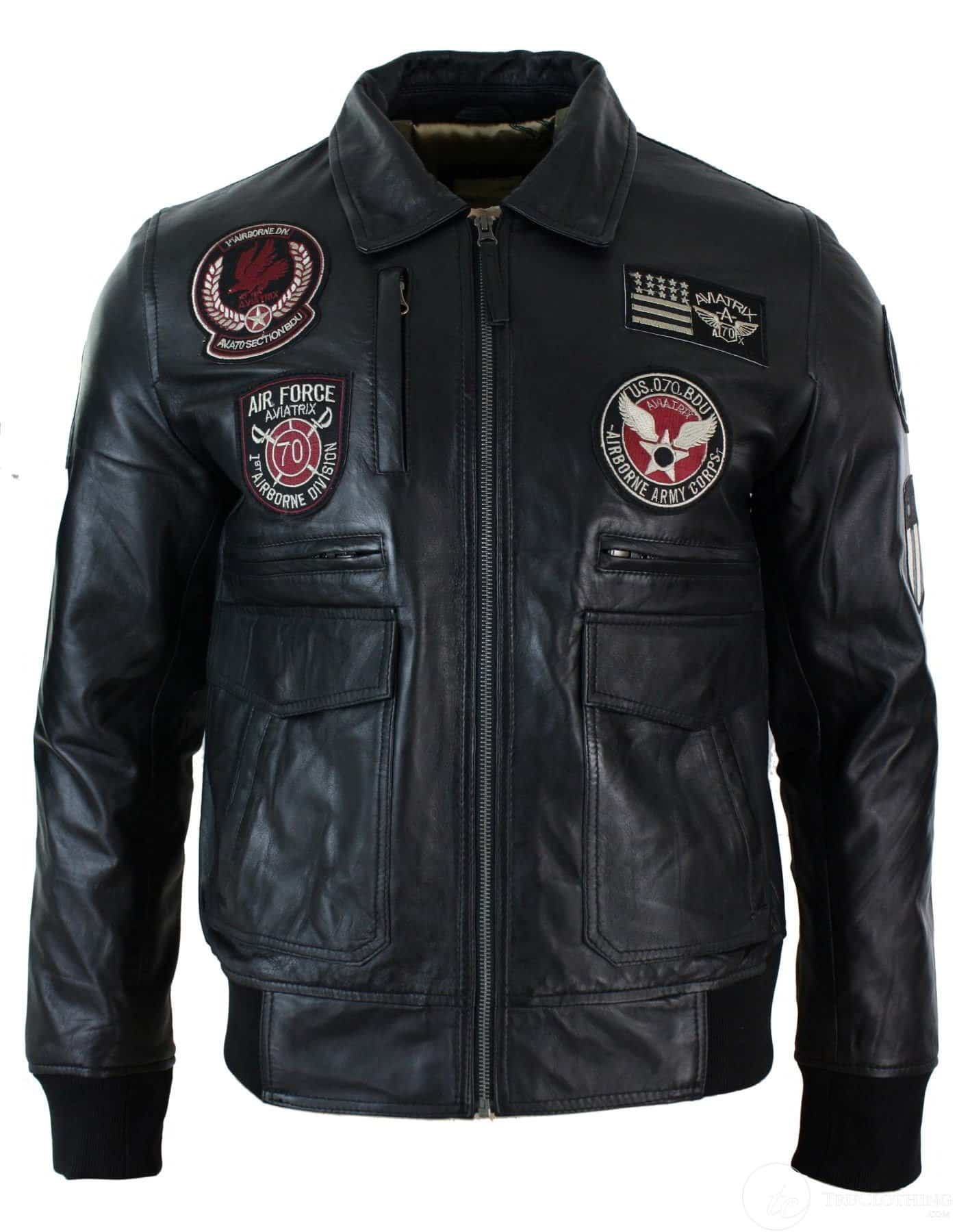 us air force pilot leather jacket
