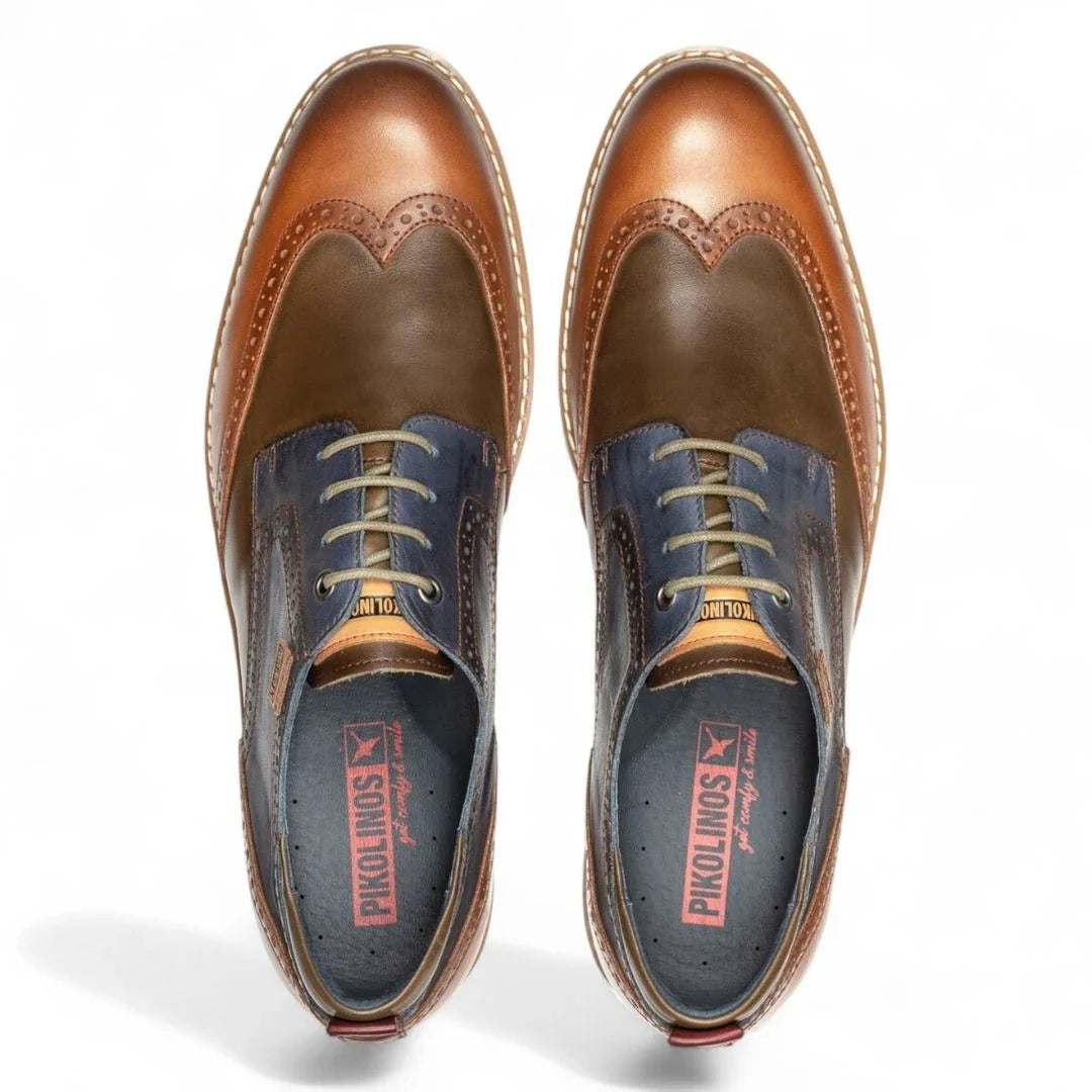 Avila - Men’s Brandy Brown Lace Up Leather Brogue