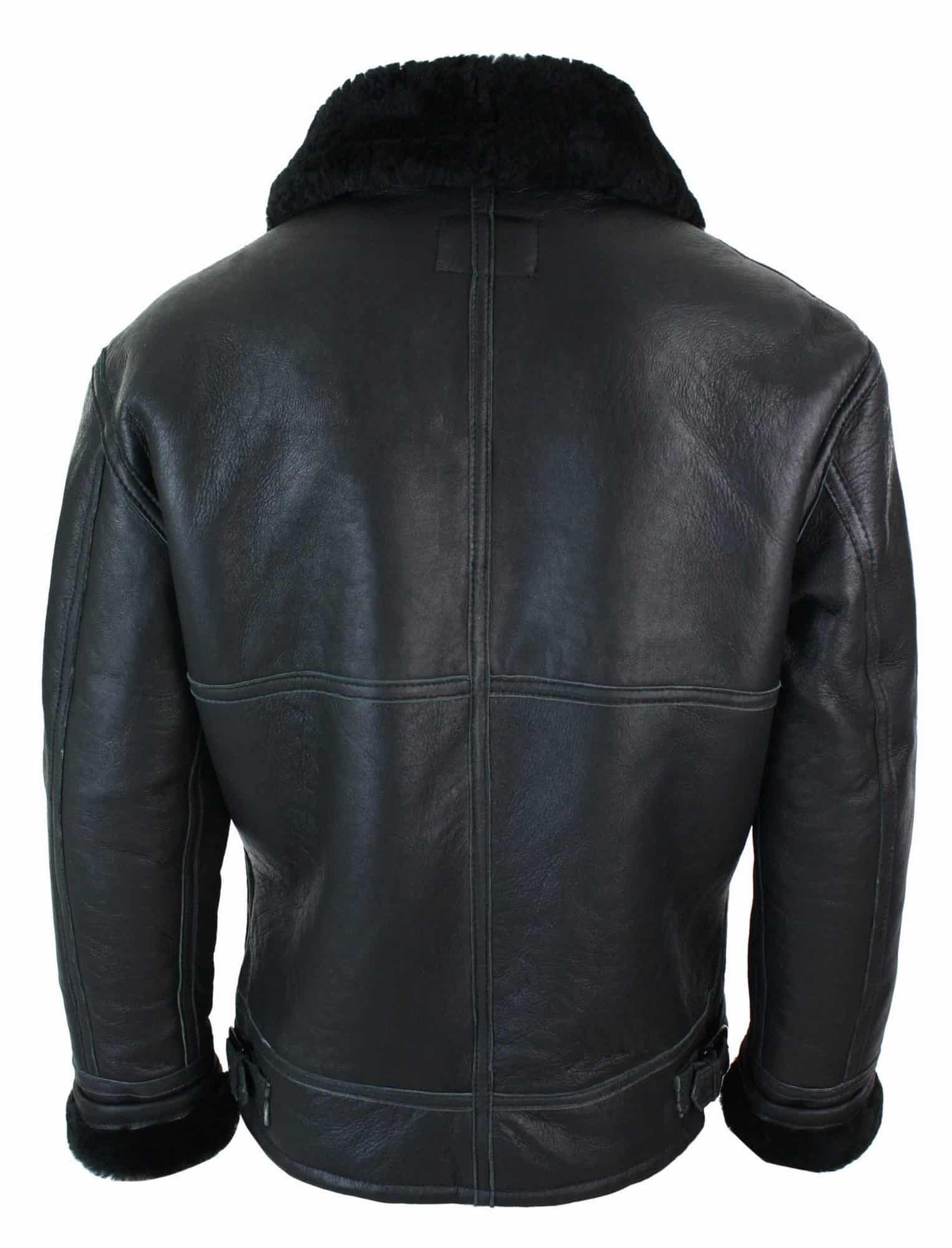ジャケット・アウター FAKESHEARLING B3.5 RIDERS Mens Real Leather Sherling Sheepskin Original B3 Flying Pilot