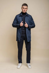 Barracuda - Men's Lightweight Classic Trench Coat Navy