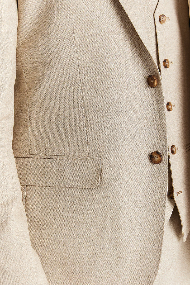 Belmont - Men's Beige Tailored Fit Blazer