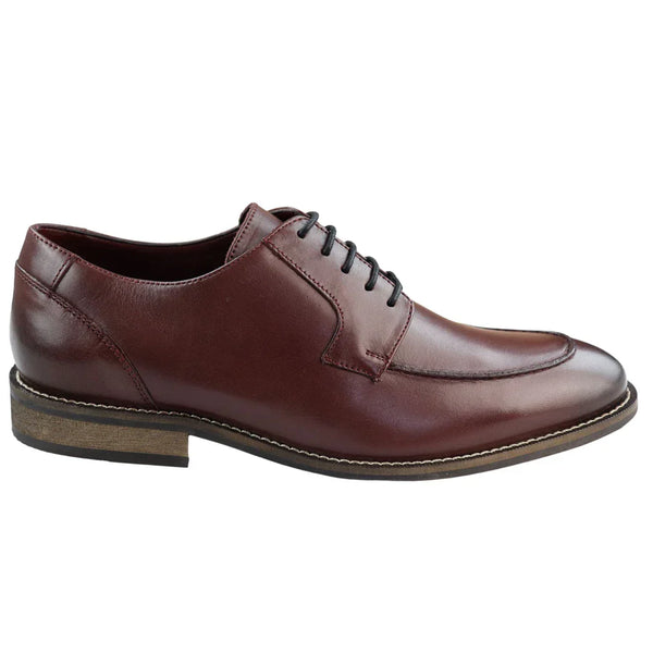 Mens Real Full Leather Black Welted Derby Shoes Smart Casual Burgundy Wine  Classic Vintage: Buy Online