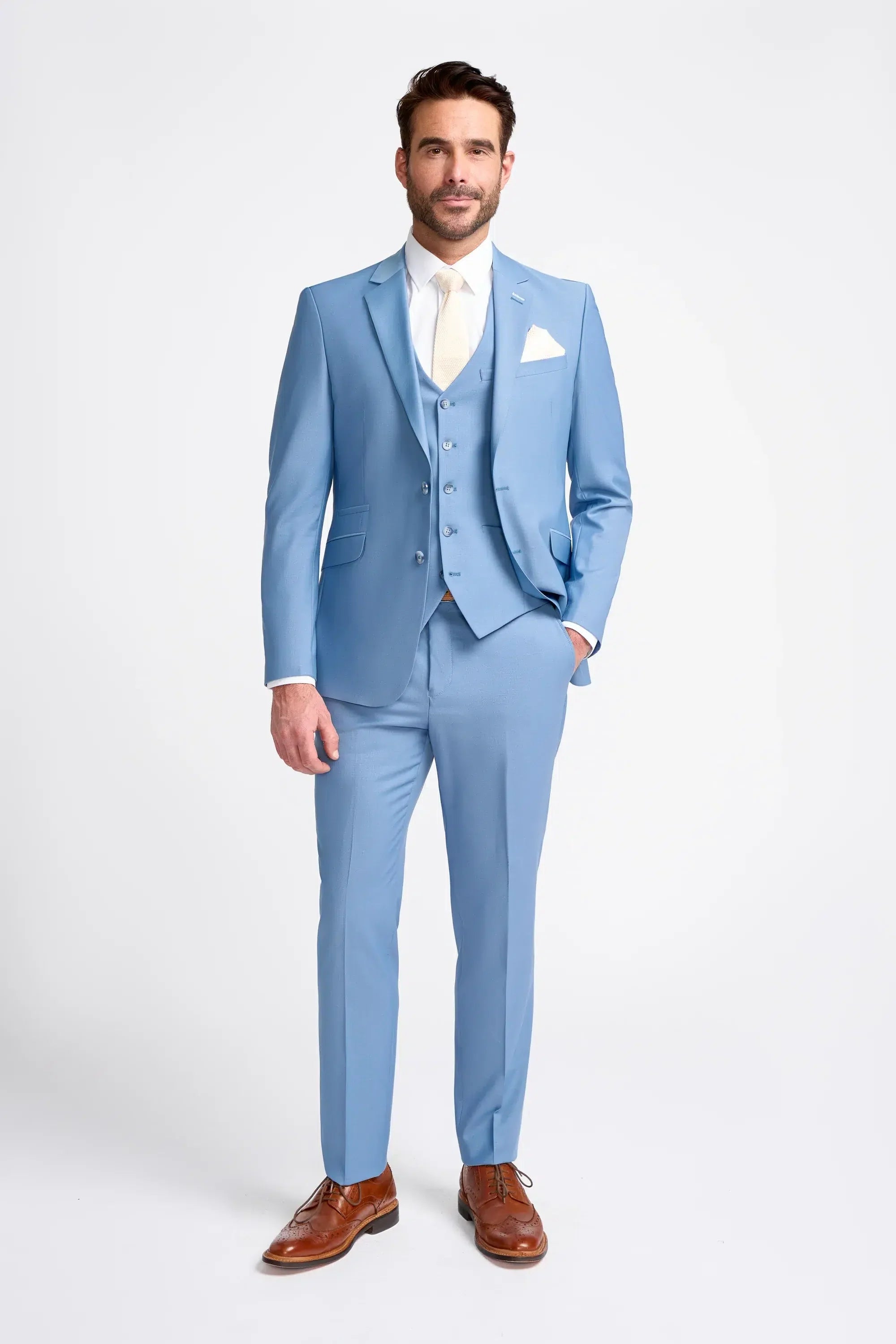 sky blue dress for man Find Skinny Fit Light Blue Prom Suit