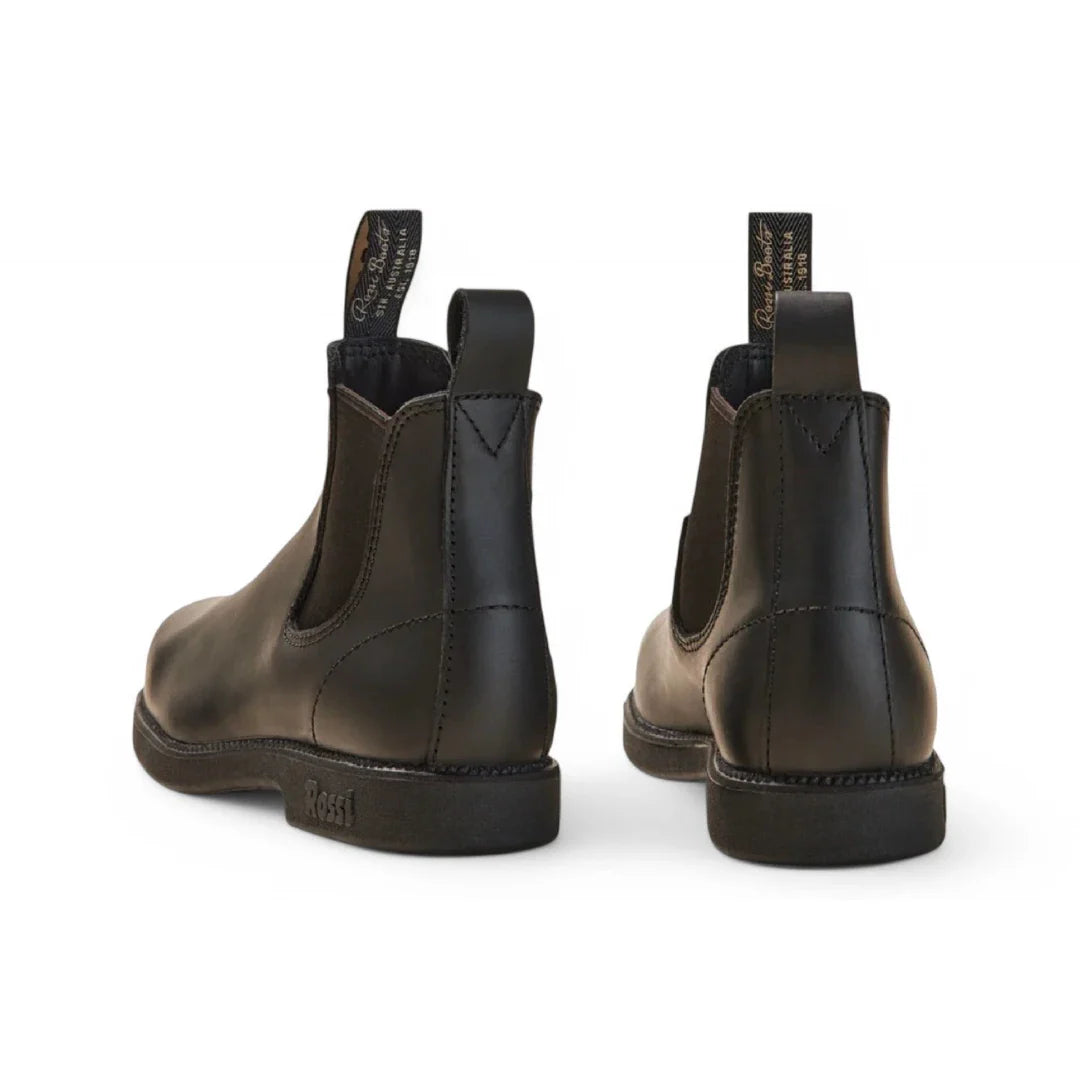 Booma 607 - Black Leather Chelsea Boots