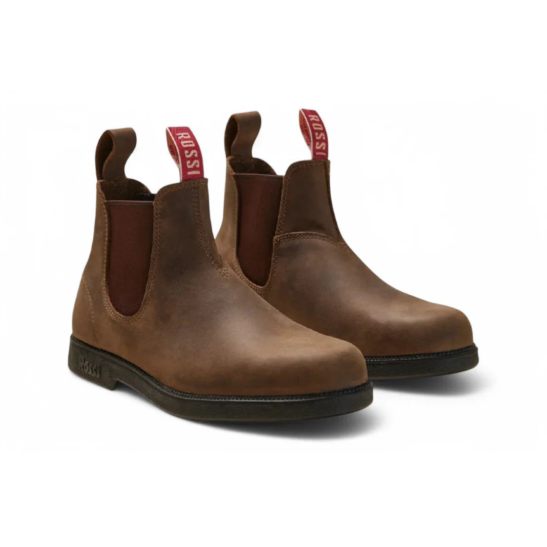 Rustic Boots Booma 607 - Rustic Brown Leather Chelsea Boots - Buy Online at Happy ...