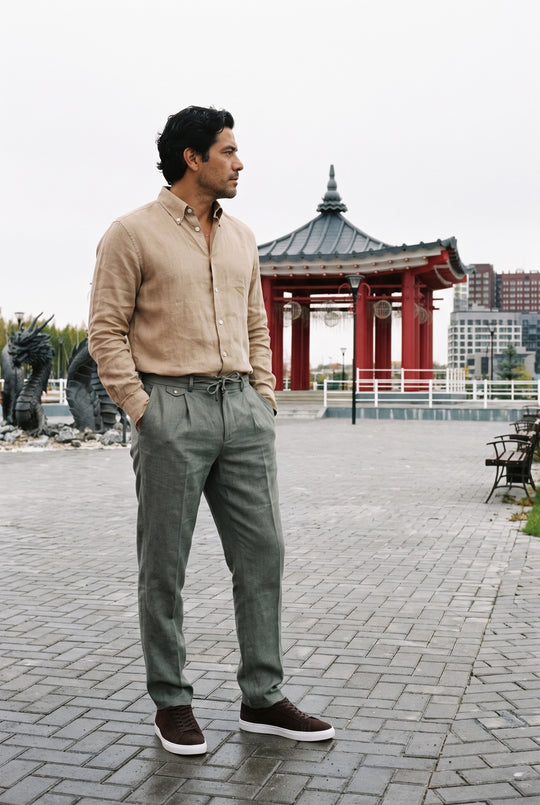 Tan Linen