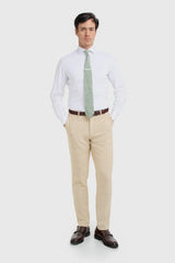 Camden - Men's Beige Check Trousers
