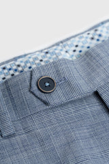 Camden - Men's Blue 3 Piece Check Suit